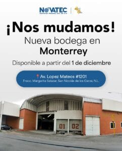 Novatec Monterrey tiene nueva ubicación de bodega